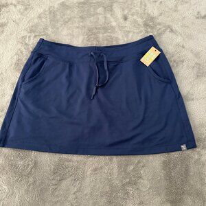 NWT Title Nine Dreamtastic Skort Skirt Navy Blue XL Tennis Pickleball Athleisure